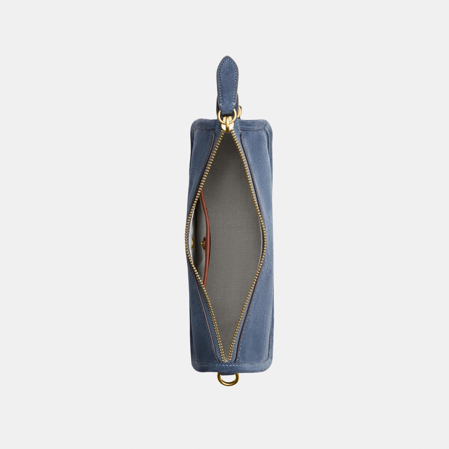 CDD78-Suede Waverly Bag-B4/Light Denim