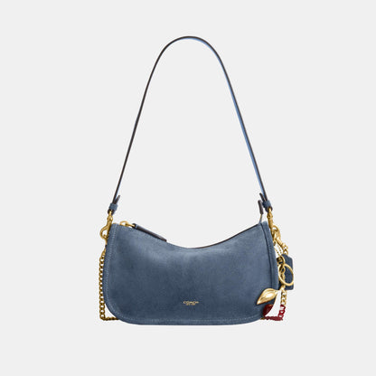 CDD78-Suede Waverly Bag-B4/Light Denim