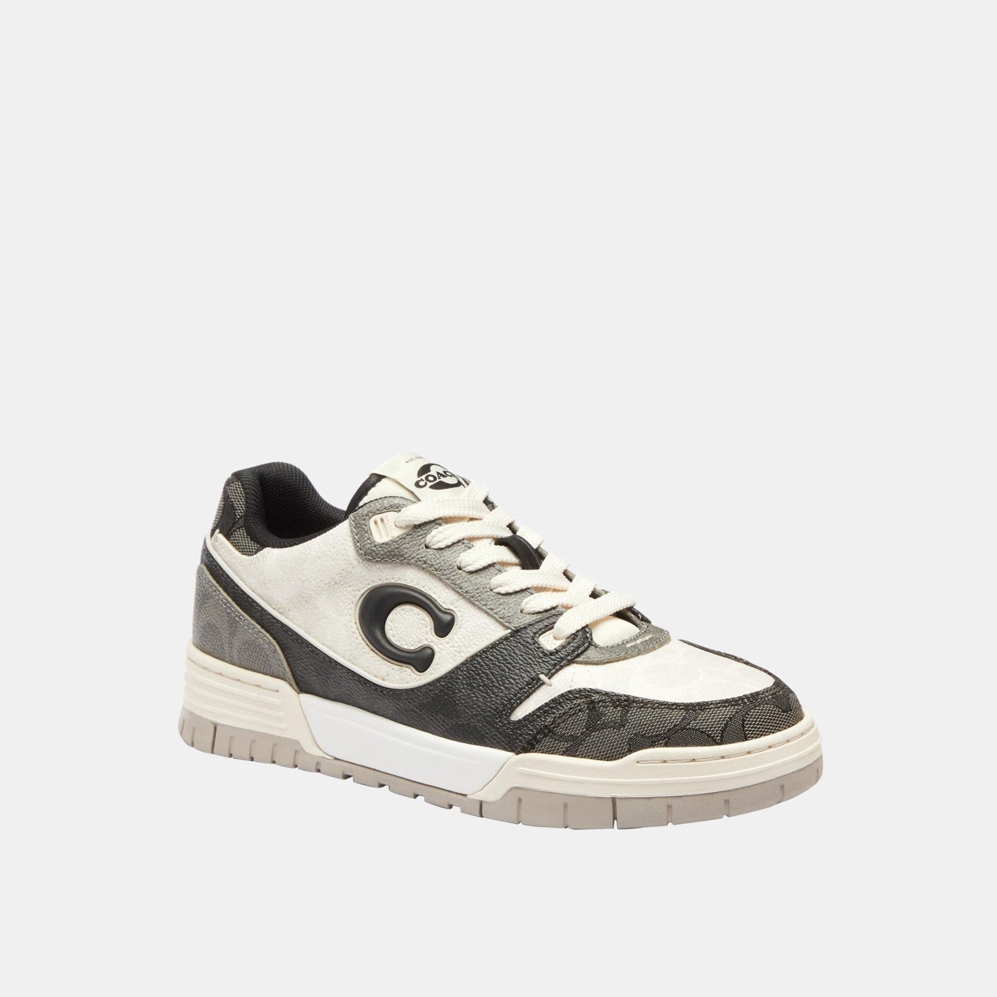 CDE16-Soho Sneaker in Mixed Signature-Black/Chalk