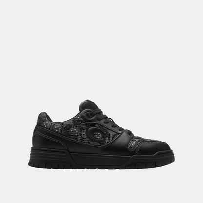 CDE26-Soho Sneaker in Crystal Signature Jacquard-Black