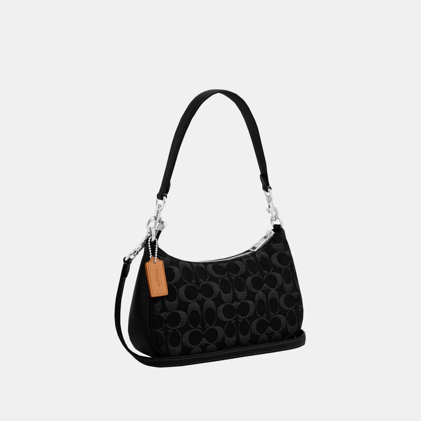 CDE43-Teri Shoulder Bag in Signature Denim-Sv/Black