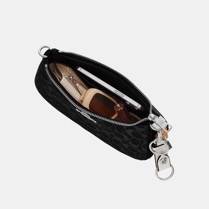 CDE43-Teri Shoulder Bag in Signature Denim-Sv/Black
