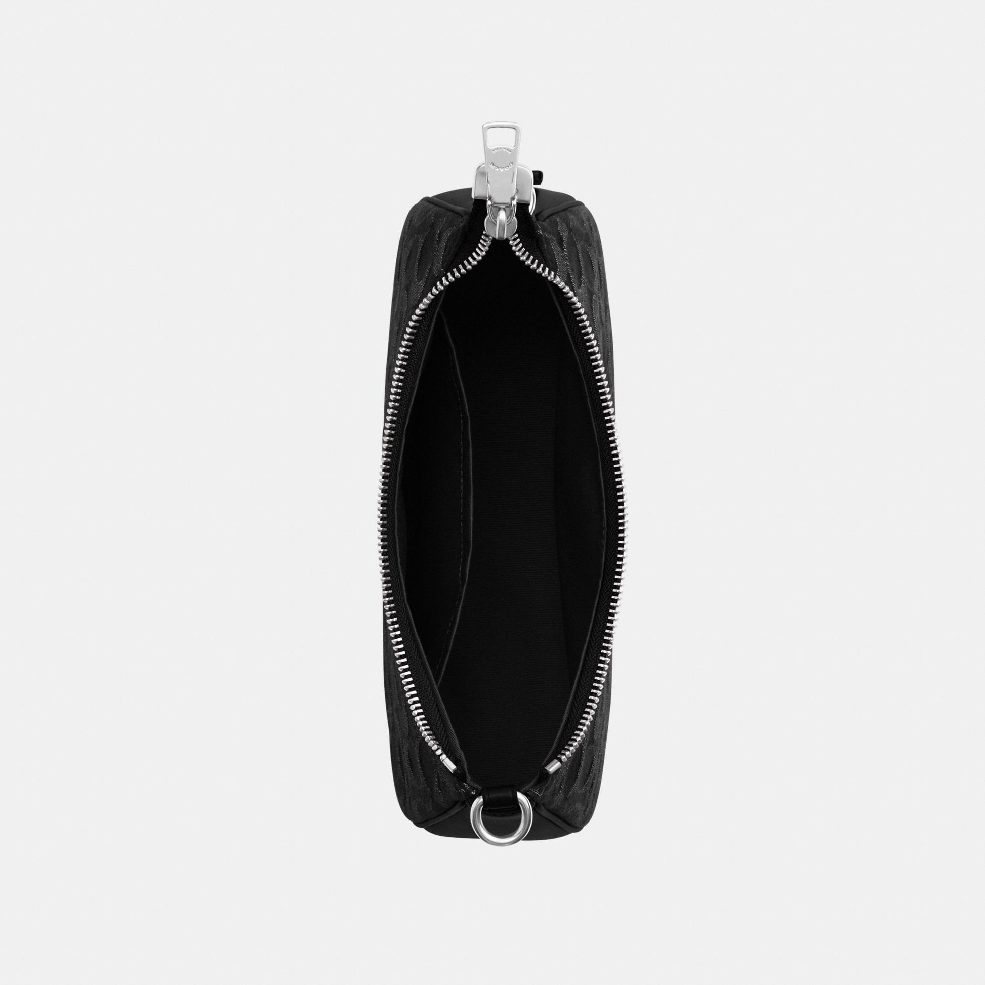 CDE43-Teri Shoulder Bag in Signature Denim-Sv/Black