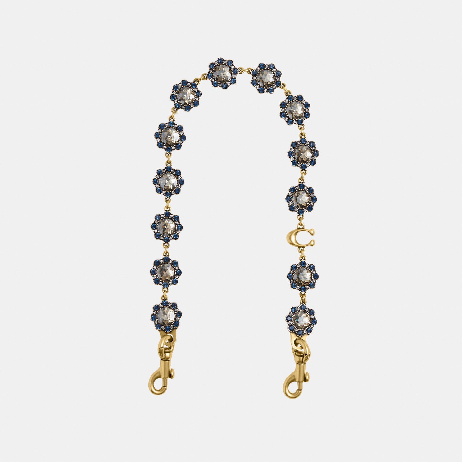 CDE47-Short Jewelry Chain Strap-B4/Blue Multi