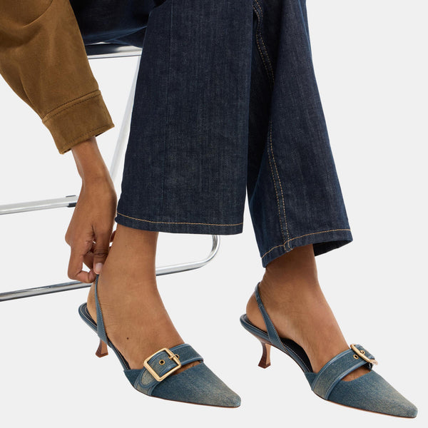 Margot Loved Denim Slingback