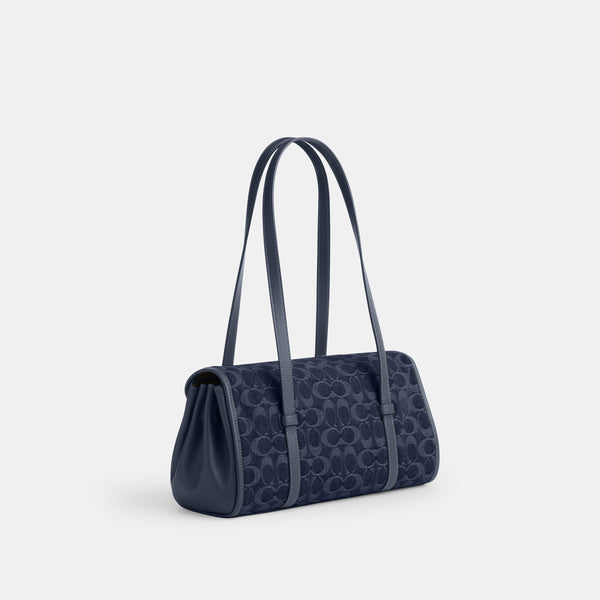 Bridget Flap Shoulder Bag in Denim Signature