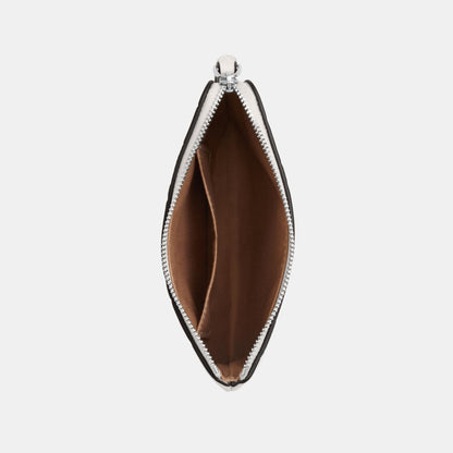 CDF05-Corner Zip Wristlet with Cherry Print-Sv/Chalk Multi