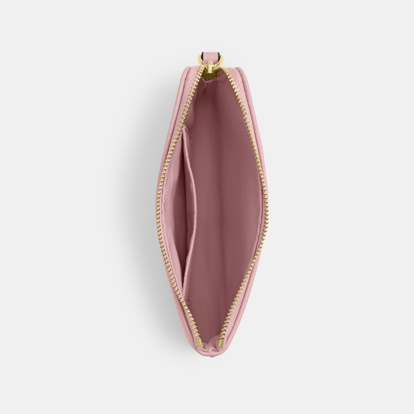 Corner Zip Wristlet In Signature Denim