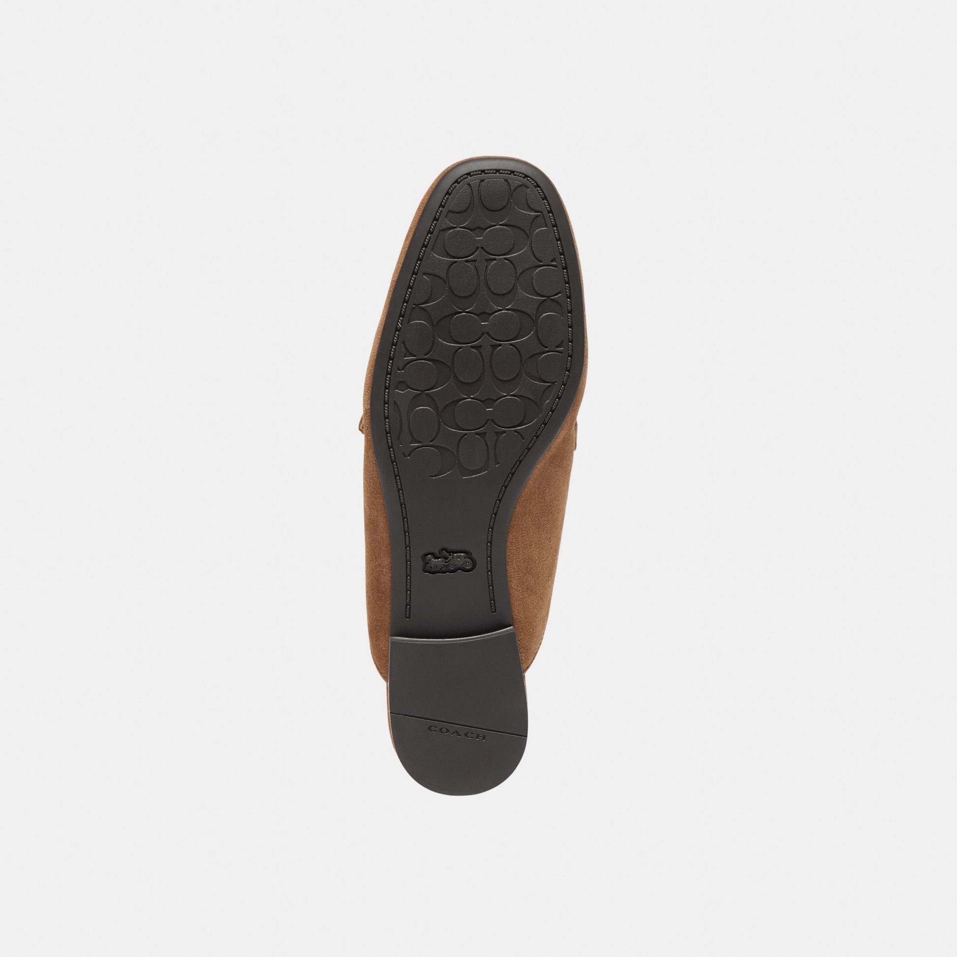 CDF58-Suede Backless Loafer-Coconut