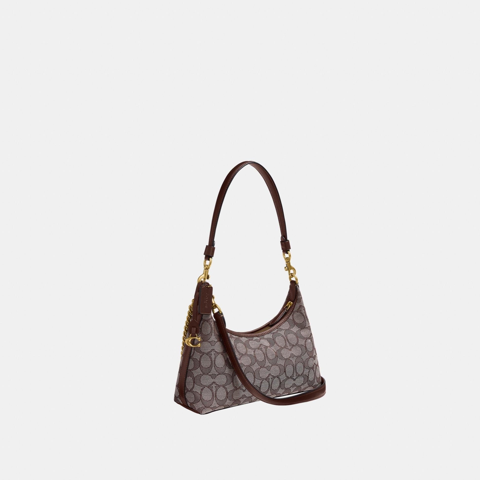 CDG71-Juliet Shoulder Bag 25 in Signature Jacquard-B4/Oak Maple