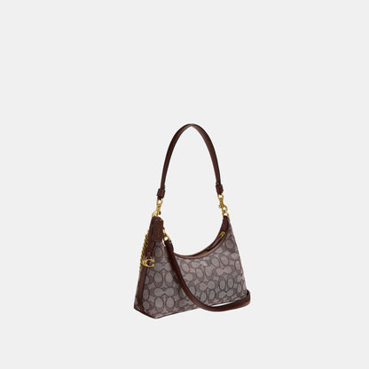 CDG71-Juliet Shoulder Bag 25 in Signature Jacquard-B4/Oak Maple