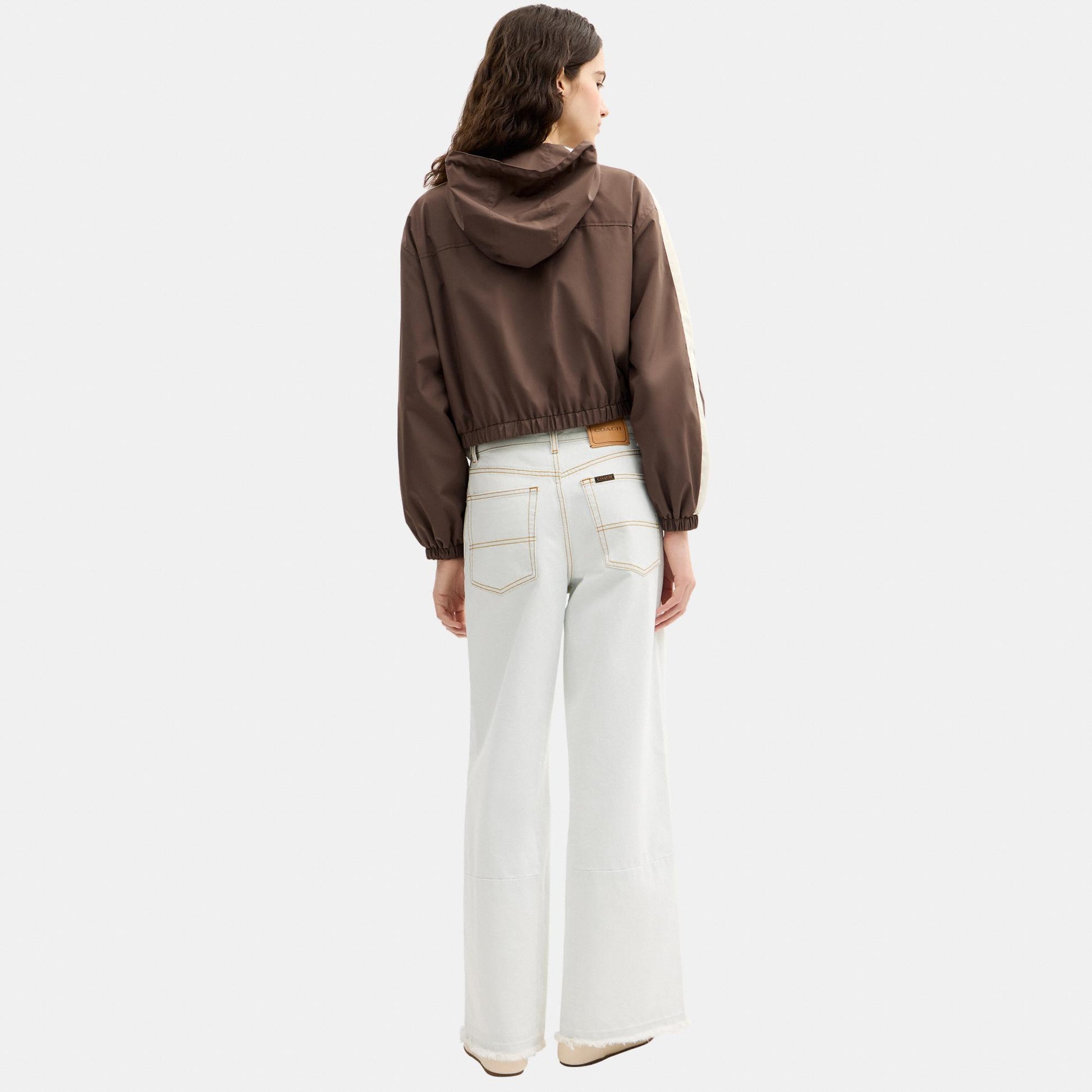 CDH86-Nylon Windbreaker-Brown
