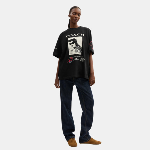 Dinosaur Collage T-Shirt In Organic Cotton
