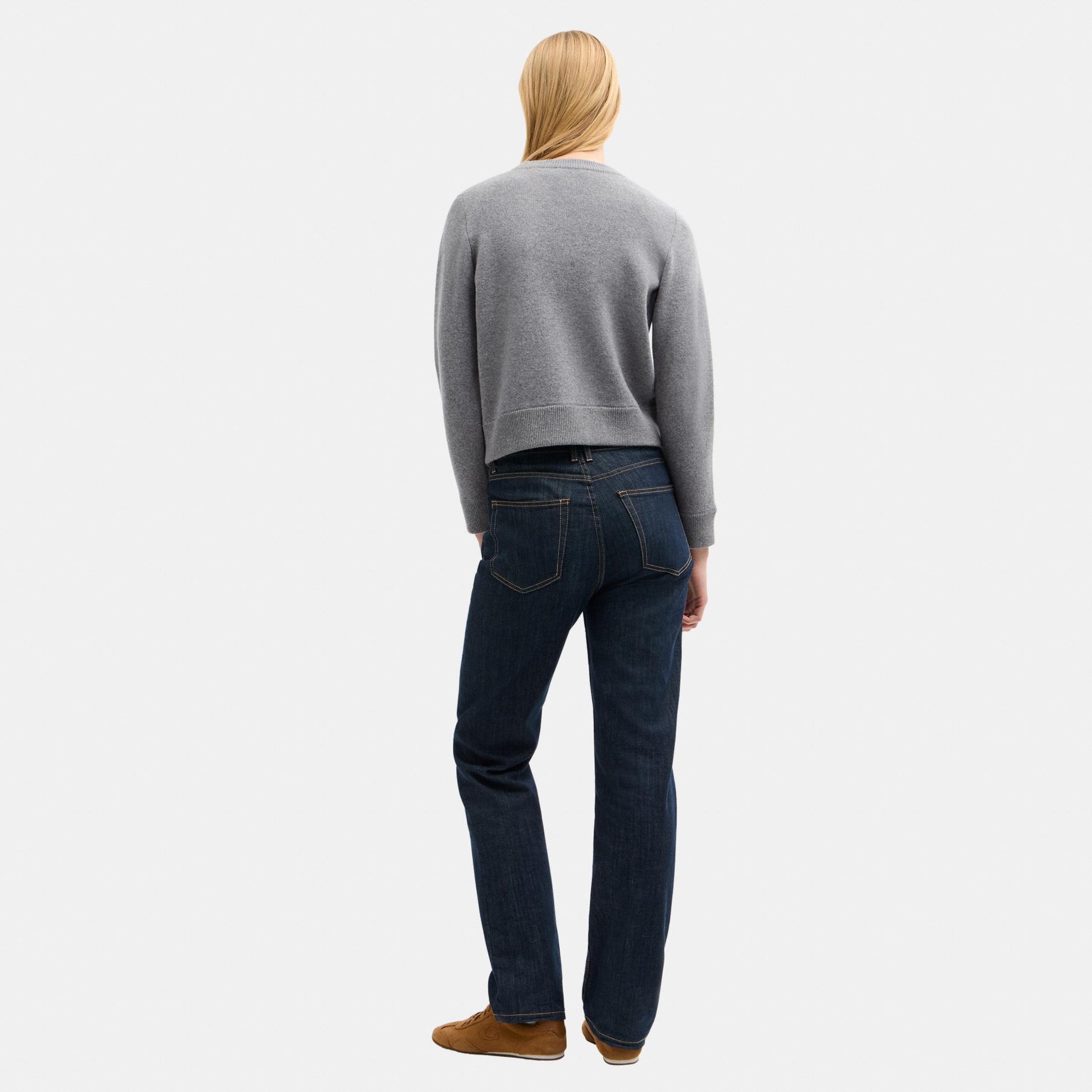 CDK86-Horse and Carriage Crewneck Sweater-Heather Grey