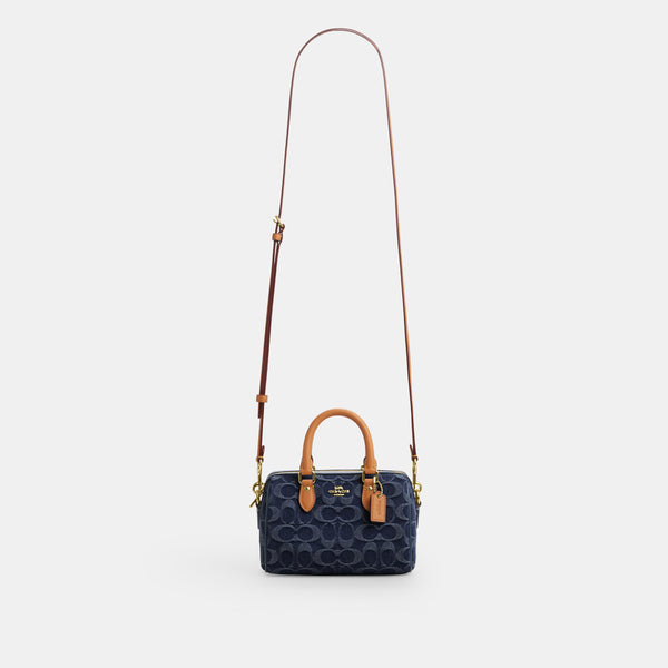 Mini Rowan Crossbody Bag in Signature Denim