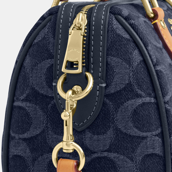 Mini Rowan Crossbody Bag in Signature Denim