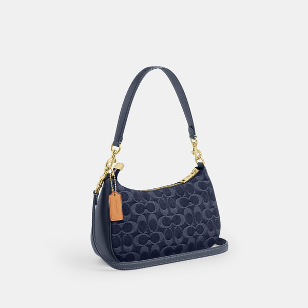 Teri Shoulder Bag in Denim Signature