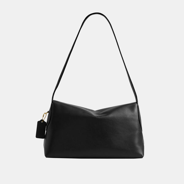 Natural Grain Leather Chelsea Shoulder Bag 30