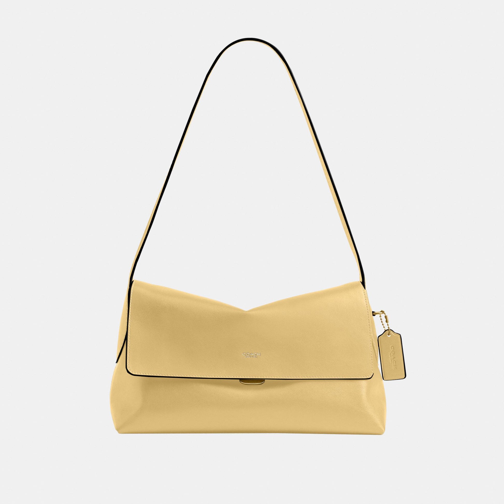CDS58-Natural Grain Leather Chelsea Shoulder Bag 30-B4/Vanilla