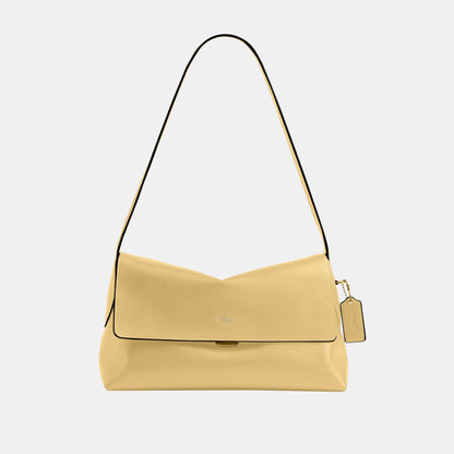 CDS58-Natural Grain Leather Chelsea Shoulder Bag 30-B4/Vanilla