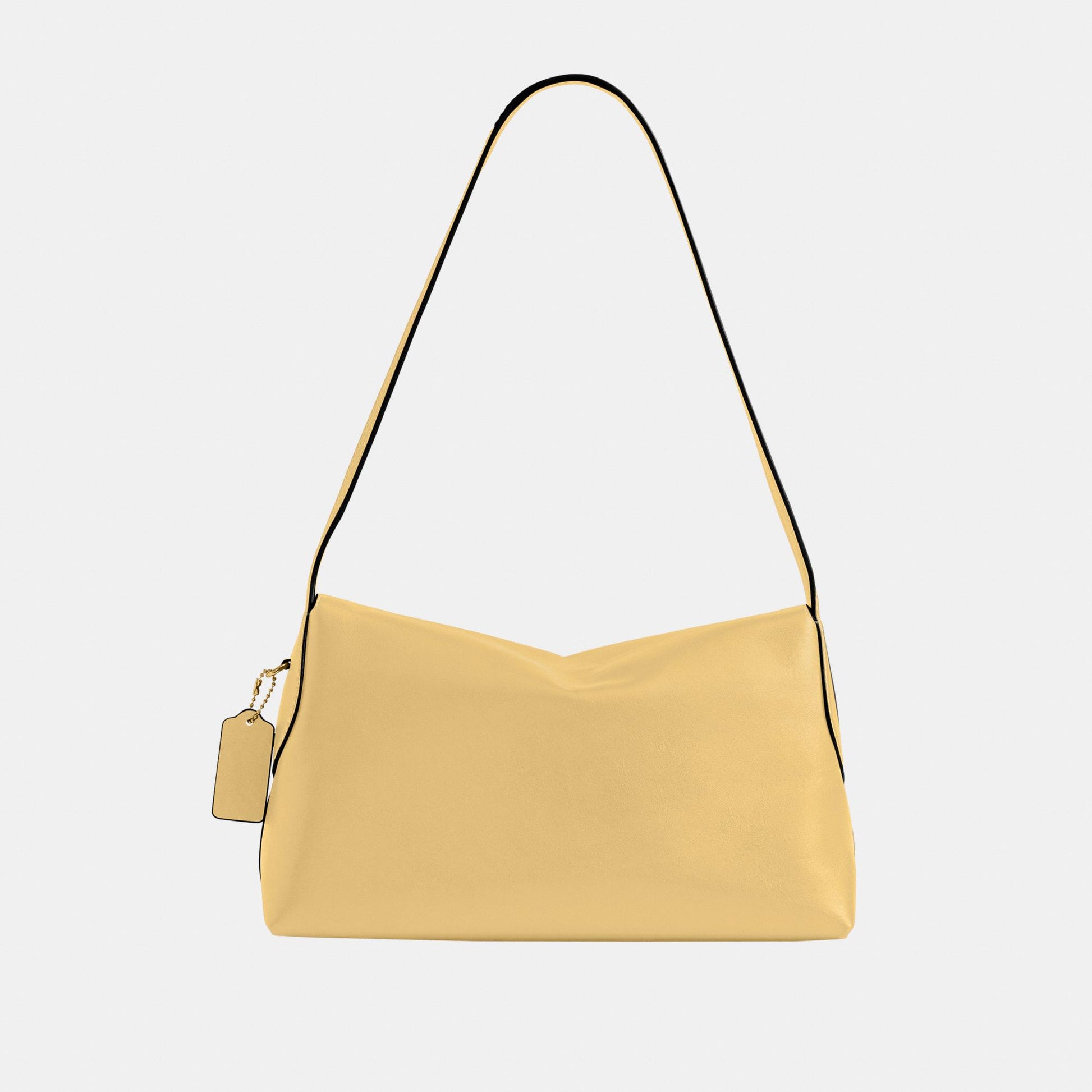 CDS58-Natural Grain Leather Chelsea Shoulder Bag 30-B4/Vanilla