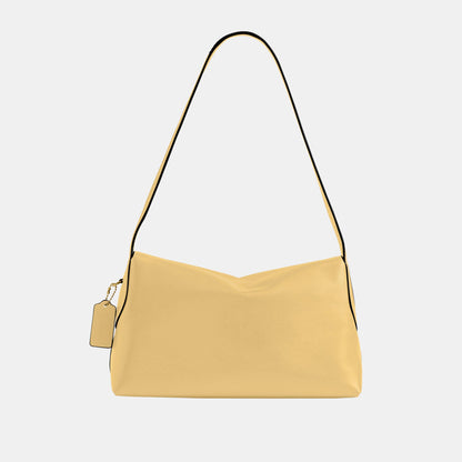 CDS58-Natural Grain Leather Chelsea Shoulder Bag 30-B4/Vanilla