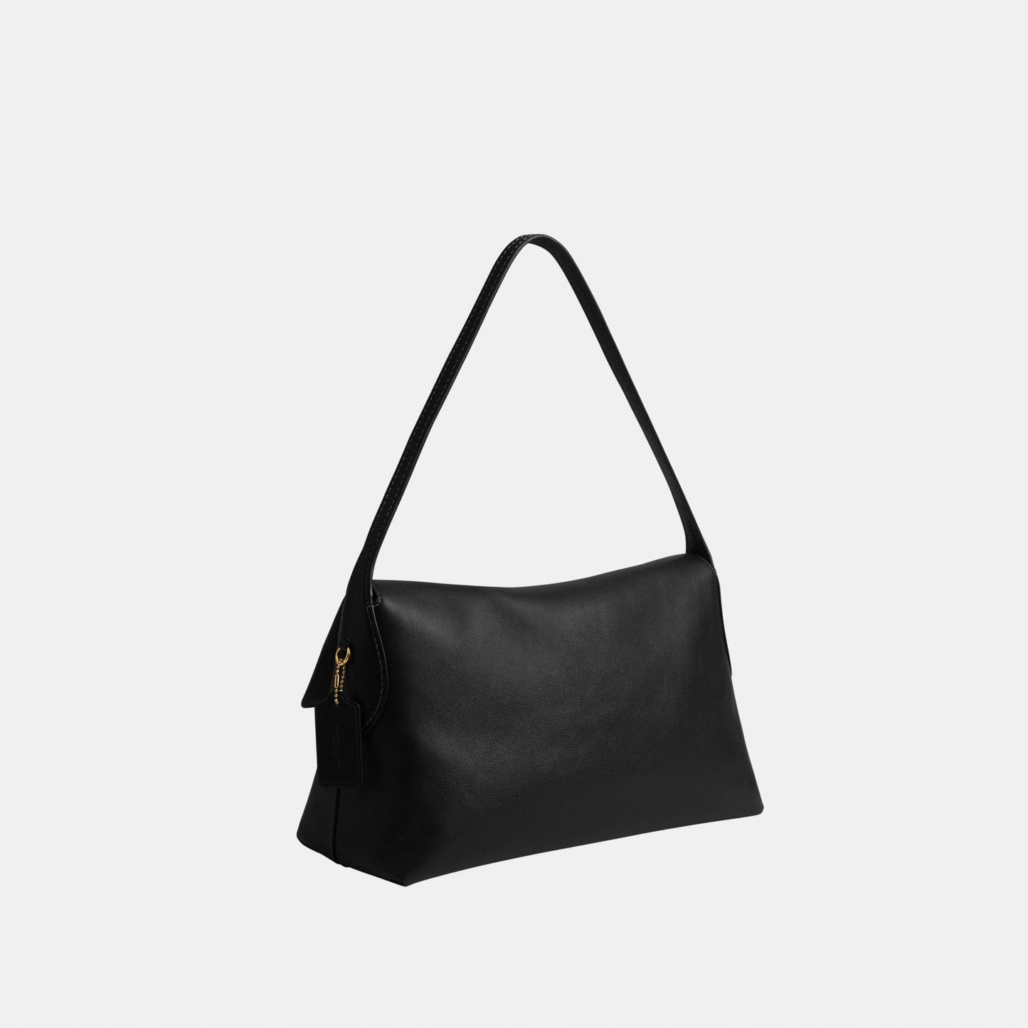 CDS62-Natural Grain Leather Chelsea Shoulder Bag 36-B4/Black