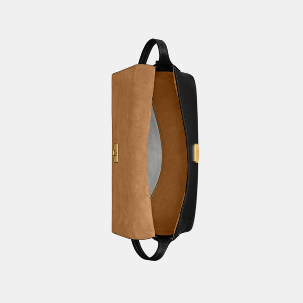 Natural Grain Leather Chelsea Shoulder Bag 36