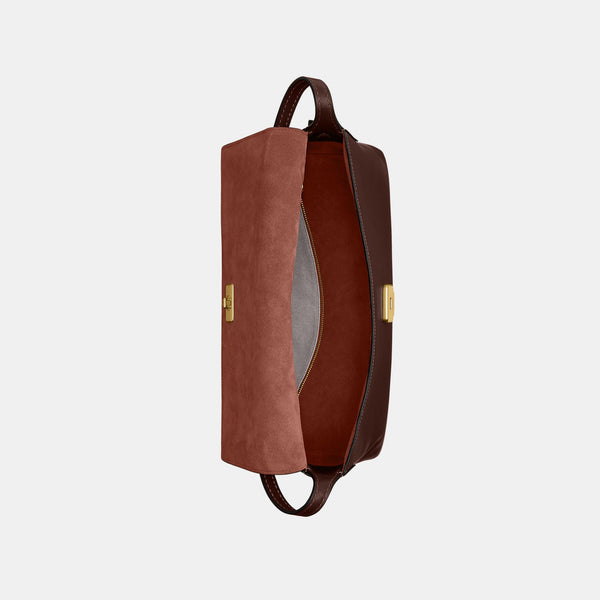 Natural Grain Leather Chelsea Shoulder Bag 36