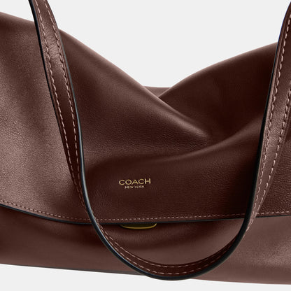 CDS62-Natural Grain Leather Chelsea Shoulder Bag 36-B4/Maple