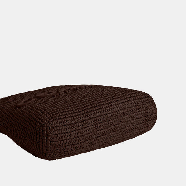 Refined Weave Straw Brooklyn Shoulder Bag 28