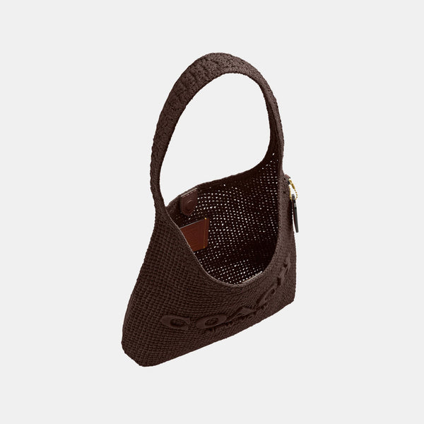 Refined Weave Straw Brooklyn Shoulder Bag 28