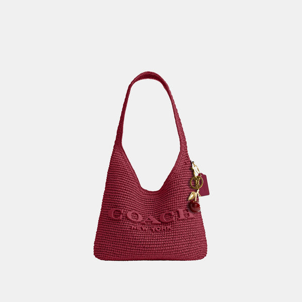 Refined Weave Straw Brooklyn Shoulder Bag 28