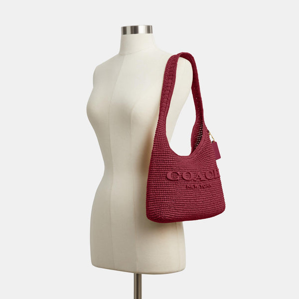 Refined Weave Straw Brooklyn Shoulder Bag 28