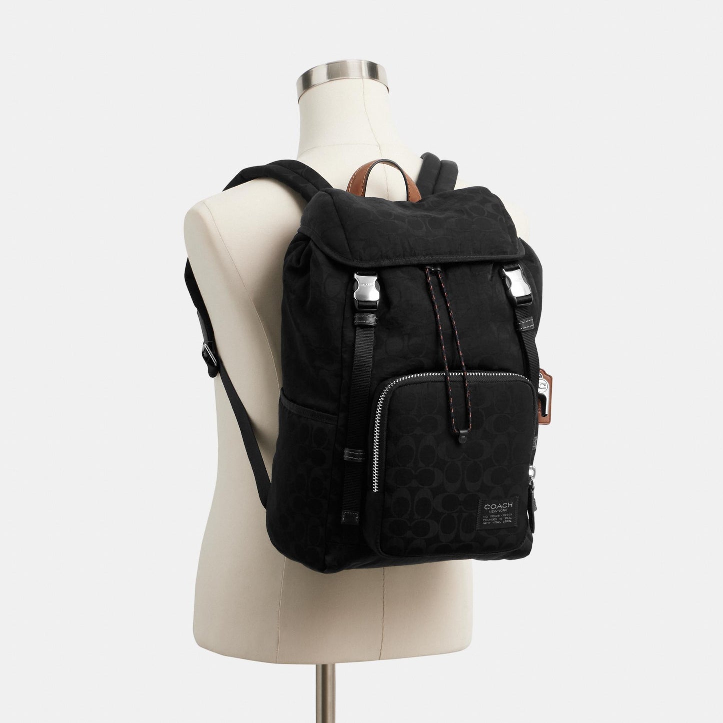 CDU99-Logan Backpack in Signature Nylon-Black