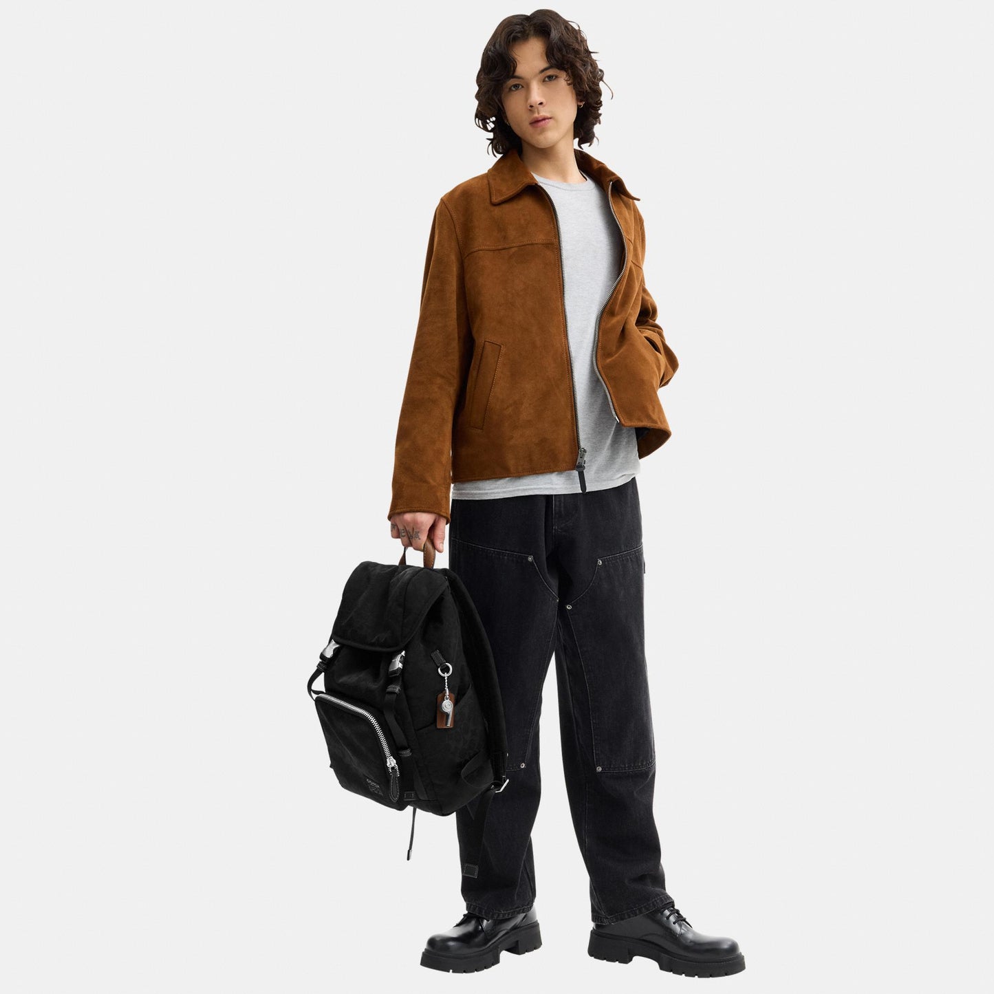CDU99-Logan Backpack in Signature Nylon-Black