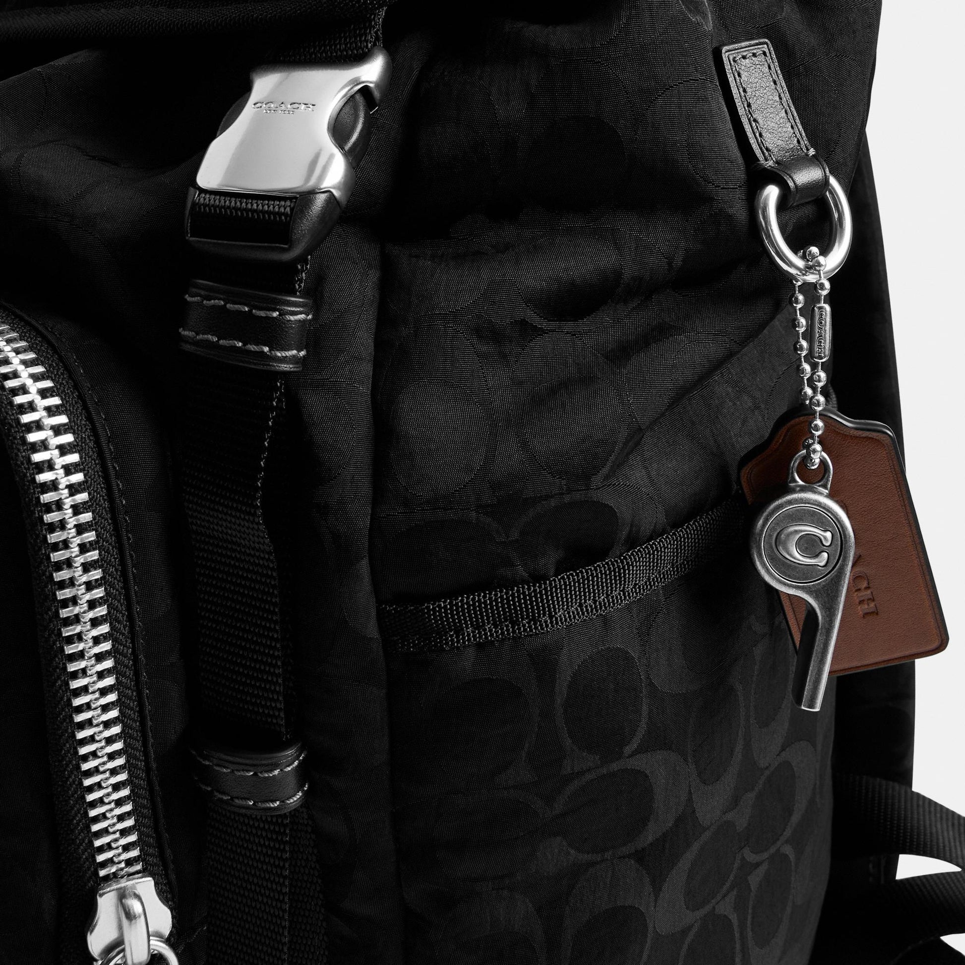 CDU99-Logan Backpack in Signature Nylon-Black