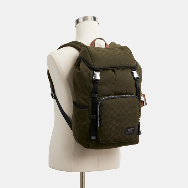 Logan Backpack in Signature Nylon