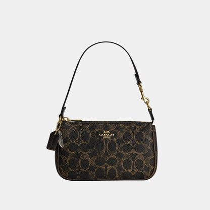 CDW32-Nolita 19 in Loved Signature Canvas with Charms-Im/Brown