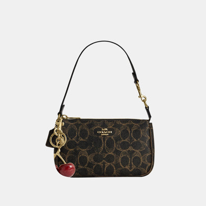 CDW32-Nolita 19 in Loved Signature Canvas with Charms-Im/Brown