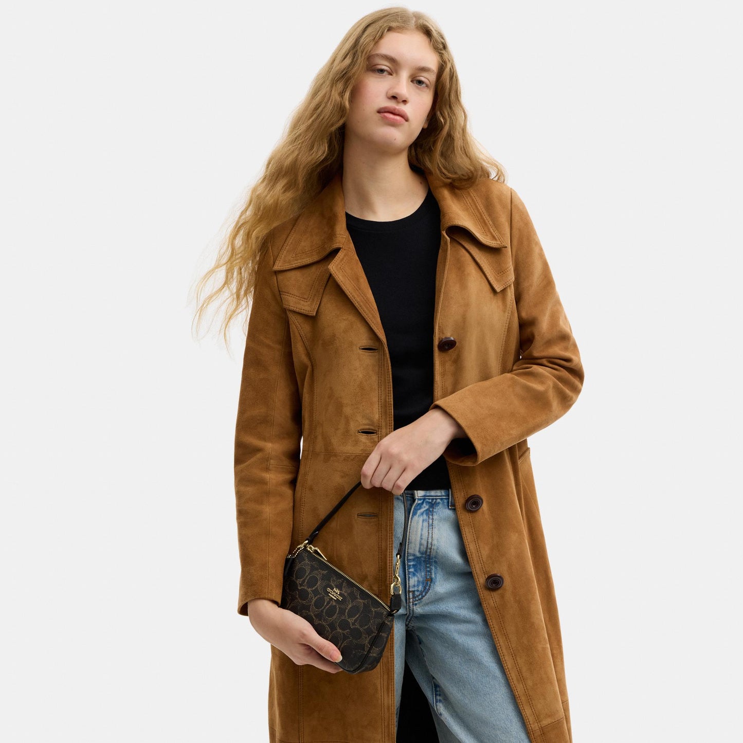 CDW32-Nolita 19 in Loved Signature Canvas with Charms-Im/Brown