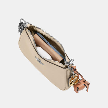 CDW67-Teri Mini Crossbody in Glazed Leather with Charms-Sv/Ivory