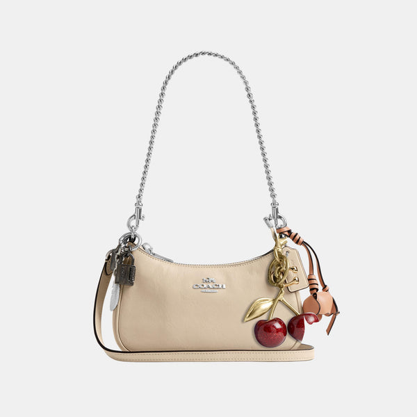 Teri Mini Crossbody in Glazed Leather with Charms