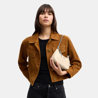 CDW67-Teri Mini Crossbody in Glazed Leather with Charms-Sv/Ivory