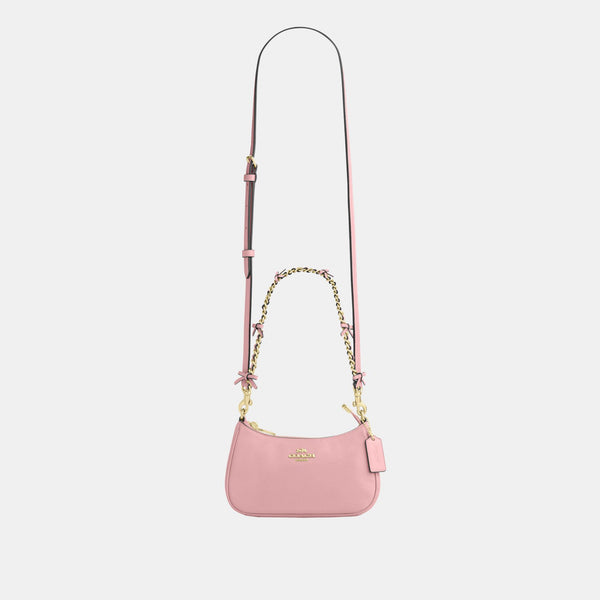 Teri Mini Crossbody in Glazed Leather with Bow Strap