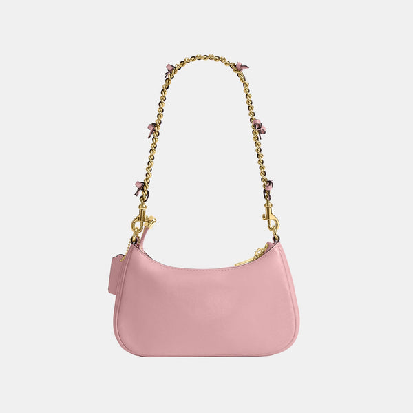 Teri Mini Crossbody in Glazed Leather with Bow Strap