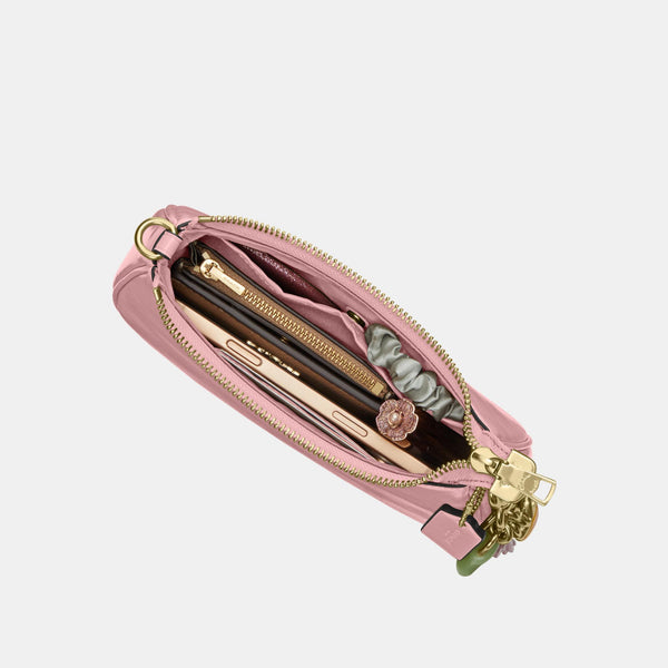 Teri Mini Crossbody in Glazed Leather with Bow Strap