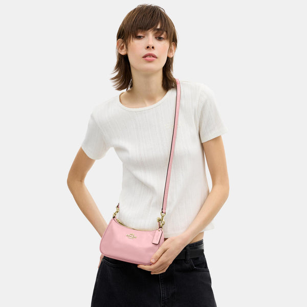 Teri Mini Crossbody in Glazed Leather with Bow Strap