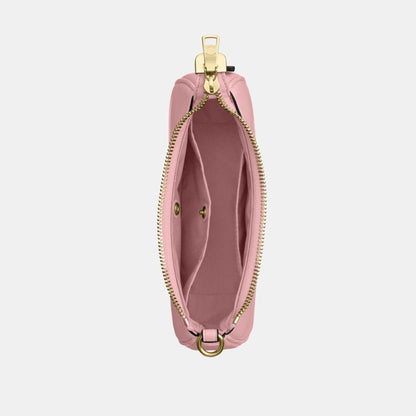 CDW68-Teri Mini Crossbody in Glazed Leather with Bow Strap-Im/Soft Pink