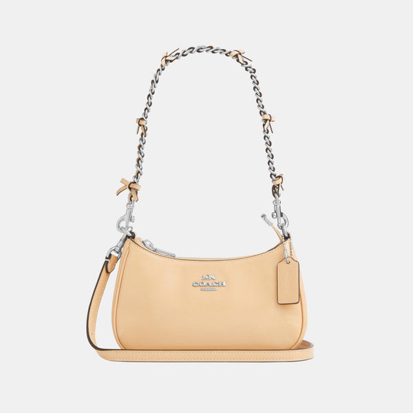 Teri Mini Crossbody in Glazed Leather with Bow Strap